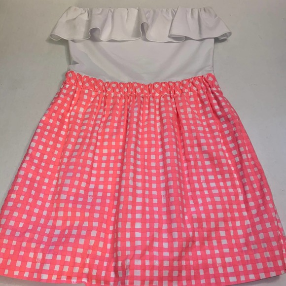 Lilly Pulitzer Athens Dress in Painterly Ginham S - Picture 2 of 2